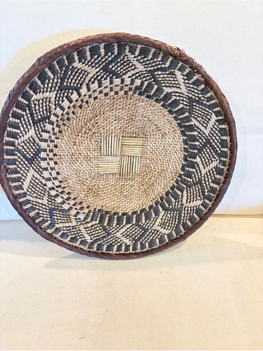 NEW Africa Woven Basket. Made by the Binga people of Zambia/Zimbabwe